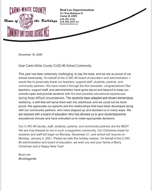 Comm Letter