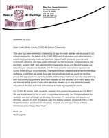 C-WC Unit District #5 Community Letter