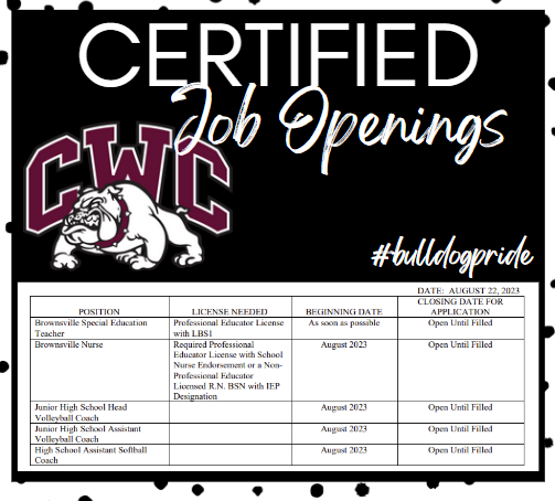 C-WC #5 Job Openings